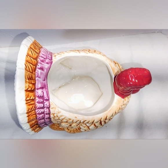 Lefton Ceramic Turkey Planter 06484 Thanksgiving Decor 6" Tall VTG 1987 - Picture 3 of 6